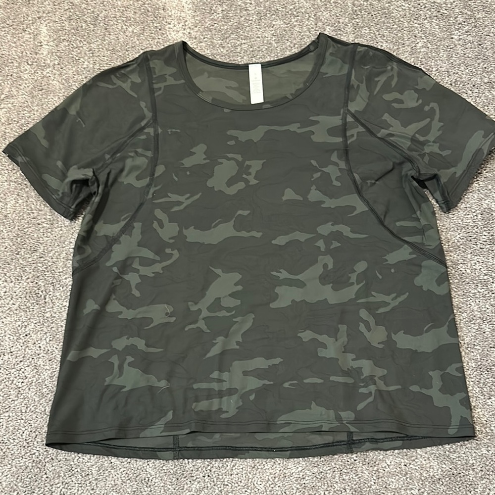 Camo Green Women's Top